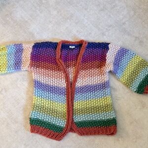 FRNCH Paris Pink and Purple Knit Sweater